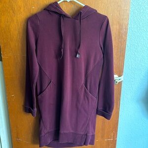 Athleta sweatshirt dress hoodie size small